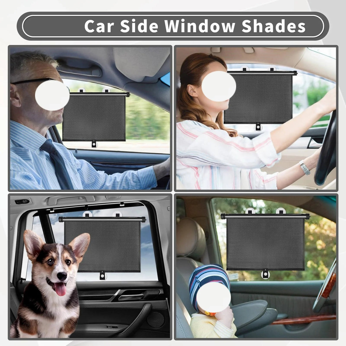 Retractable Car Window Sun Shades