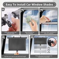 Retractable Car Window Sun Shades