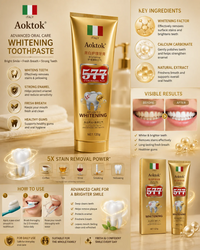 Aoktok - Dual Effect Whitening Toothpaste