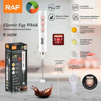 RAF - 3-in-1 Electric Egg Whisk